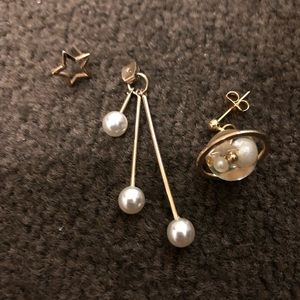 Cute space themed earrings